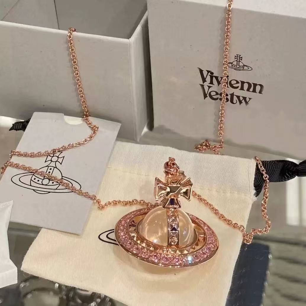 20mm PINA Classic Series Saturn Pendant Necklace, Full Collection
