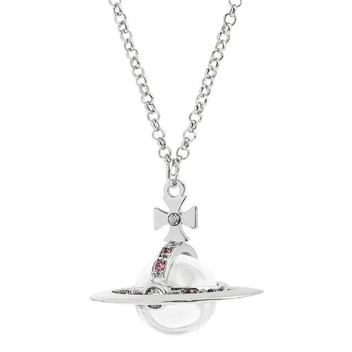 20mm Spherical Classic Saturn Pendant Necklace