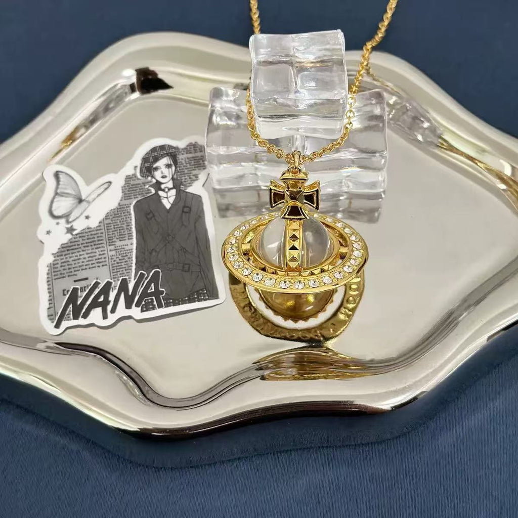 20mm PINA Classic Series Saturn Pendant Necklace,